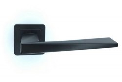 Ручка на квадратной розетке TRION NEGRO74 AL-AL MB