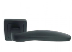 Ручка на квадратной розетке TRION Luna AL-AL MB (black)